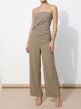 Elegant Tan Women's Jumpsuit beige s